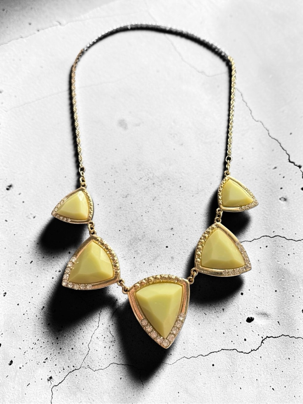 Bundle 3 for $15- Gold-Tone Limeaide Statement Necklace - Women Jewelry